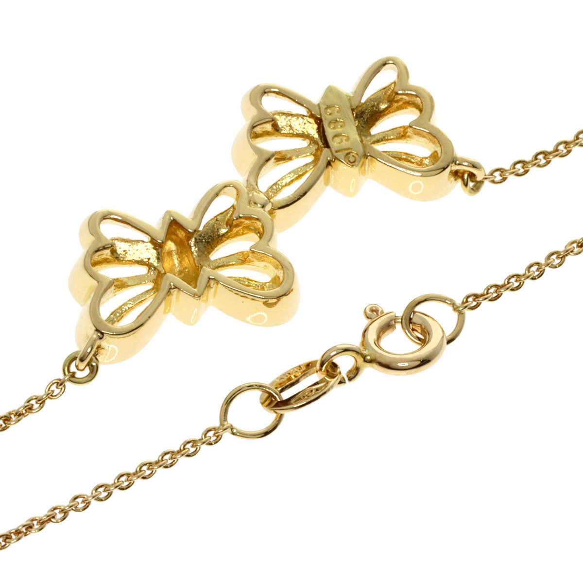 TIFFANY&Co. butterfly Necklace K18 Yellow Gold Ladies [Used]