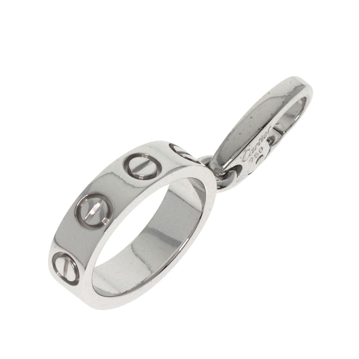 CARTIER   Pendant top Love charm K18 White Gold Ladies