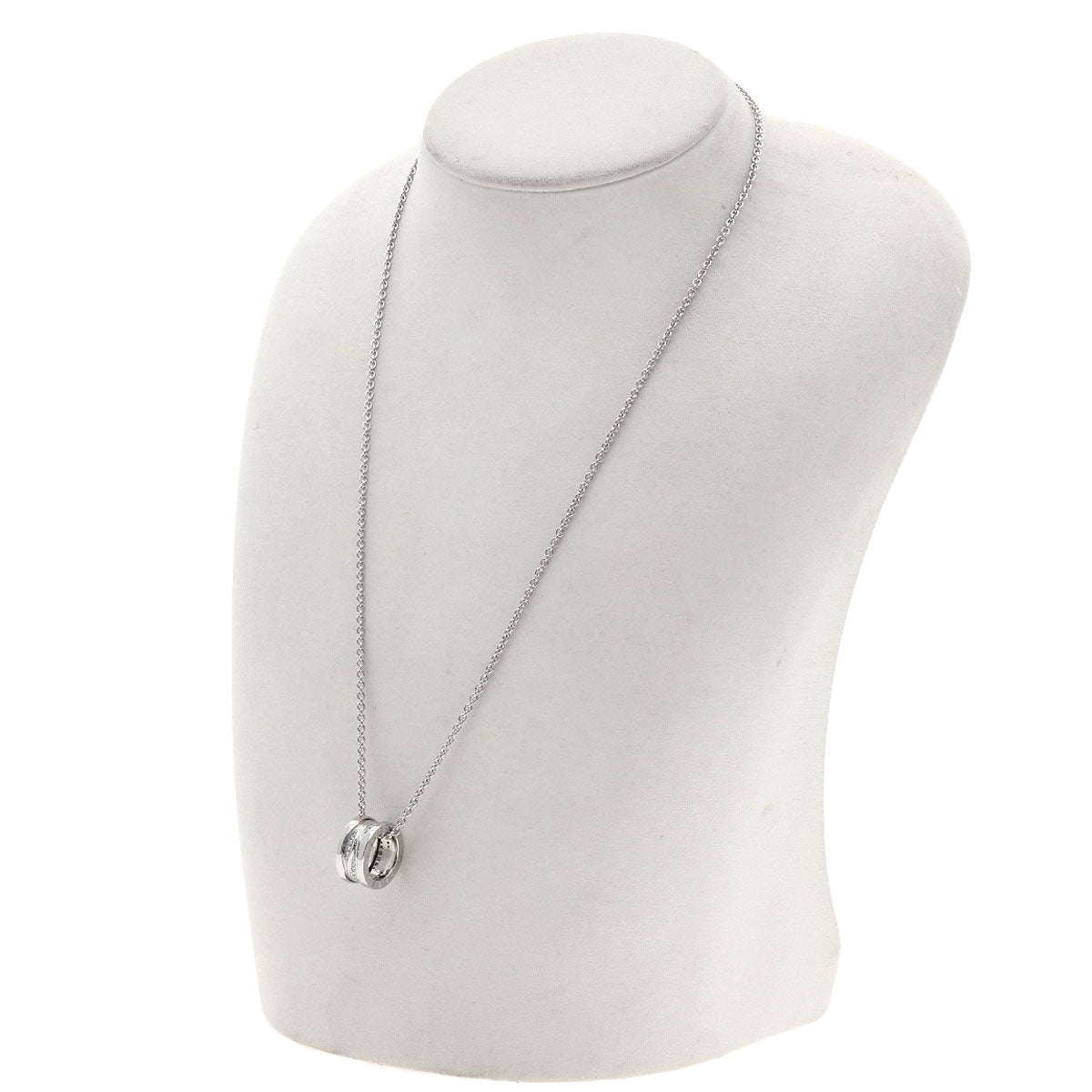 BVLGARI   Necklace B.zero1 Legend Diamond K18 White Gold Ladies