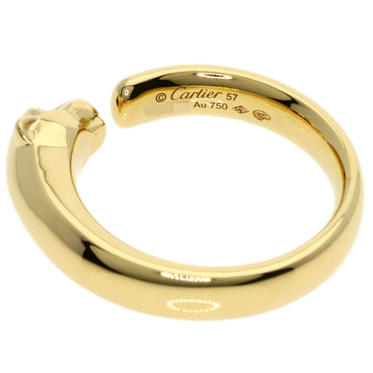 CARTIER PANTHERE Onyx Garnet #57 Ring K18 Yellow Gold Ladies [Used]