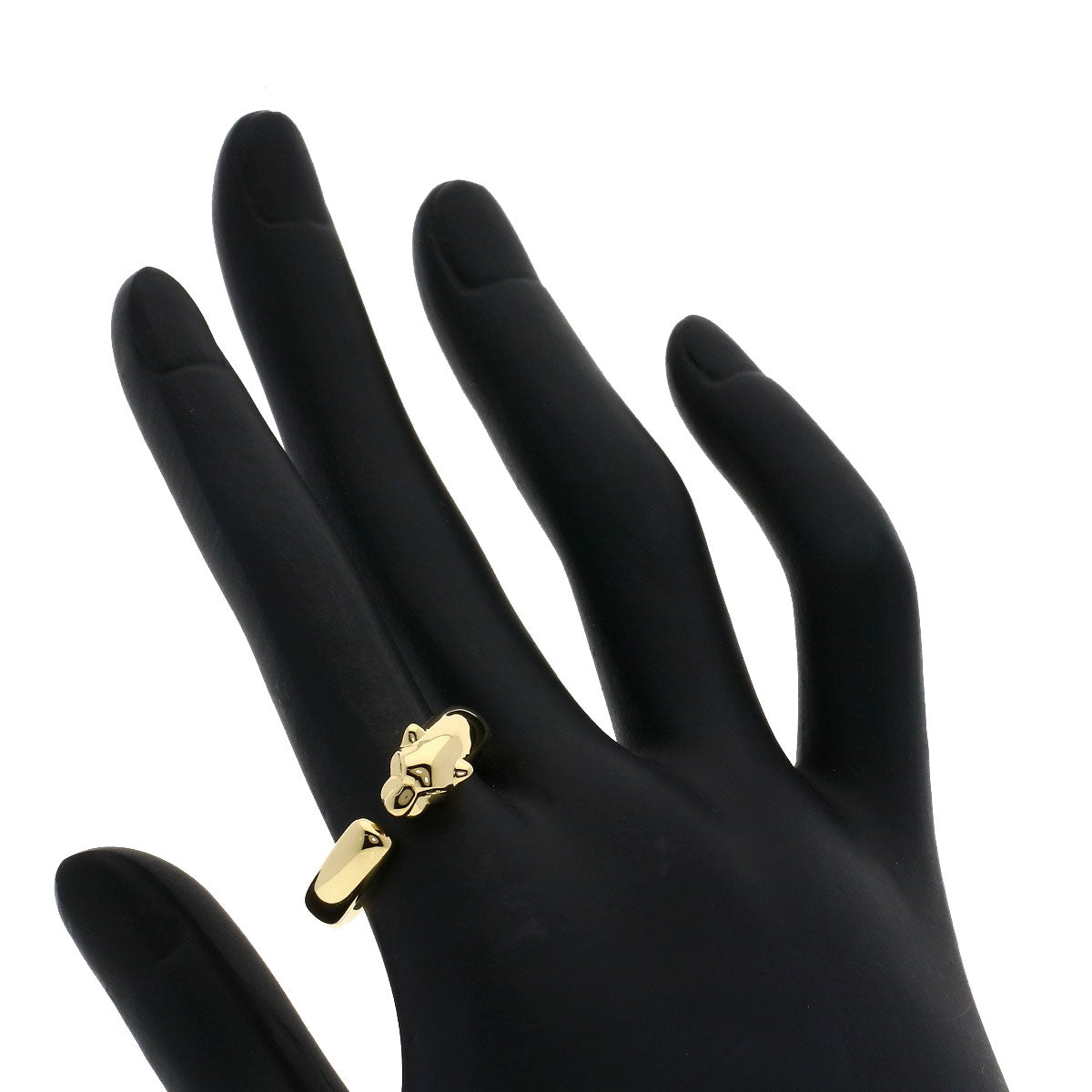 CARTIER PANTHERE Onyx Garnet #57 Ring K18 Yellow Gold Ladies [Used]