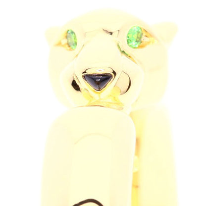 CARTIER PANTHERE Onyx Garnet #57 Ring K18 Yellow Gold Ladies [Used]