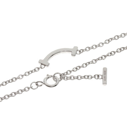 TIFFANY&Co.   Bracelet T Smile Mini Diamond K18 White Gold Ladies