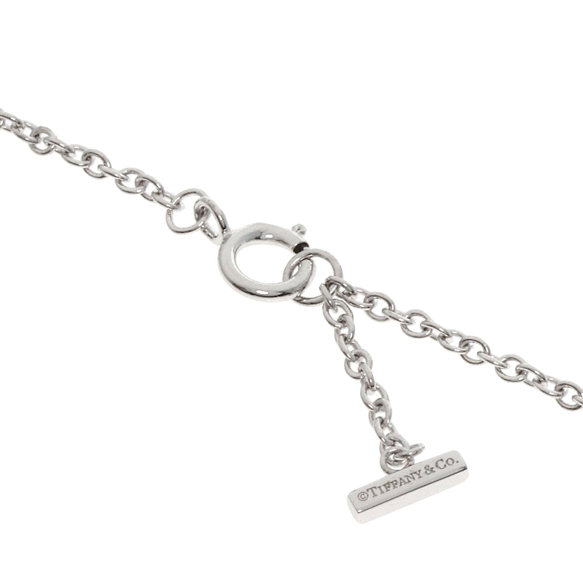 TIFFANY&Co.   Bracelet T Smile Mini Diamond K18 White Gold Ladies