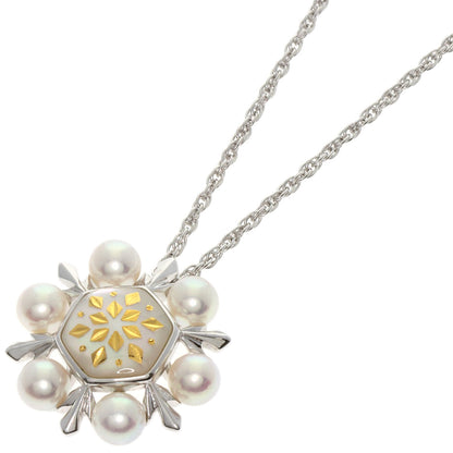 MIKIMOTO Pikuwe Akoya Pearl Necklace K18 White Gold Ladies [Used]