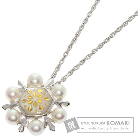 MIKIMOTO Pikuwe Akoya Pearl Necklace K18 White Gold Ladies [Used]