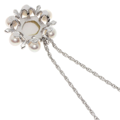 MIKIMOTO Pikuwe Akoya Pearl Necklace K18 White Gold Ladies [Used]
