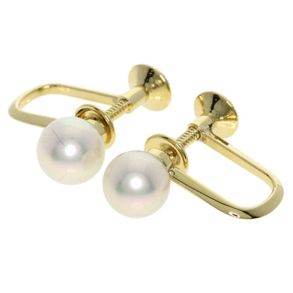 MIKIMOTO Pearl Pearl Earring K14 Yellow Gold Ladies [Used]