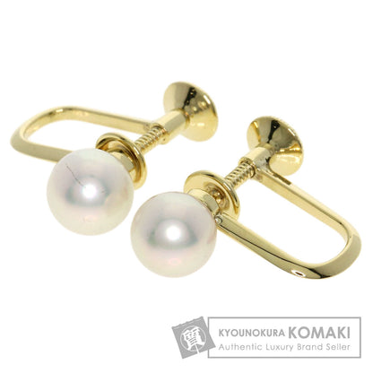 MIKIMOTO Pearl Pearl Earring K14 Yellow Gold Ladies [Used]