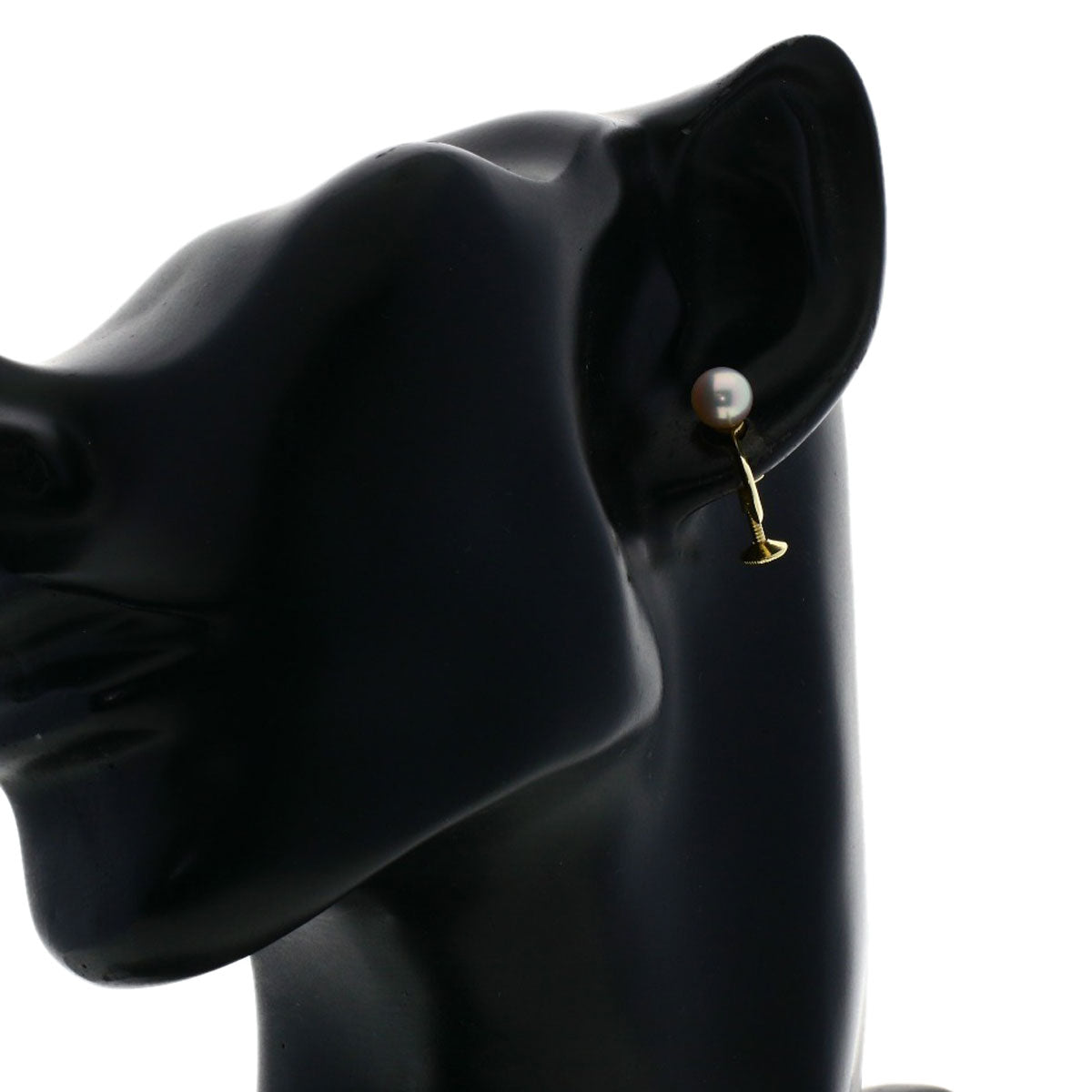 MIKIMOTO Pearl Pearl Earring K14 Yellow Gold Ladies [Used]