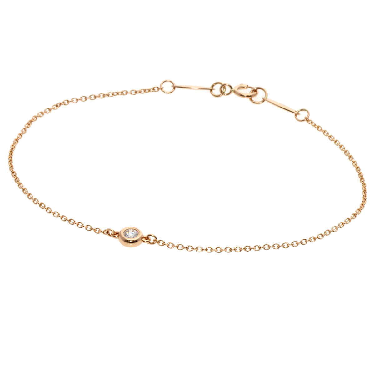 TIFFANY&Co.   Bracelet By The Yard Diamond K18 Pink Gold Ladies