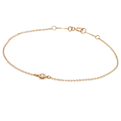 TIFFANY&Co.   Bracelet By The Yard Diamond K18 Pink Gold Ladies