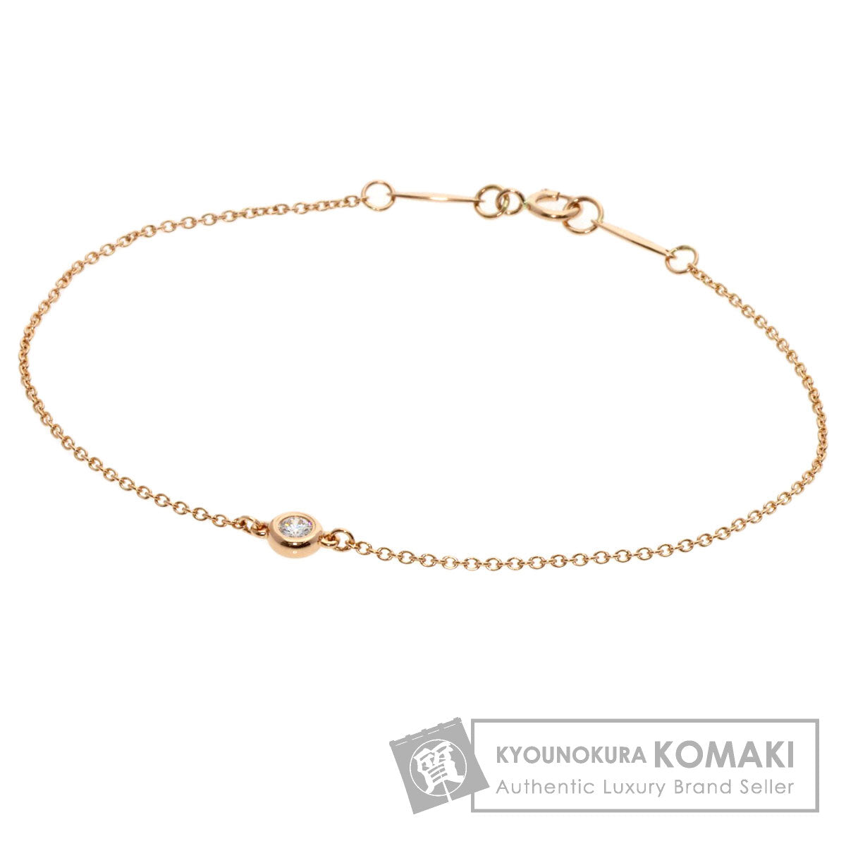 TIFFANY&Co.   Bracelet By The Yard Diamond K18 Pink Gold Ladies