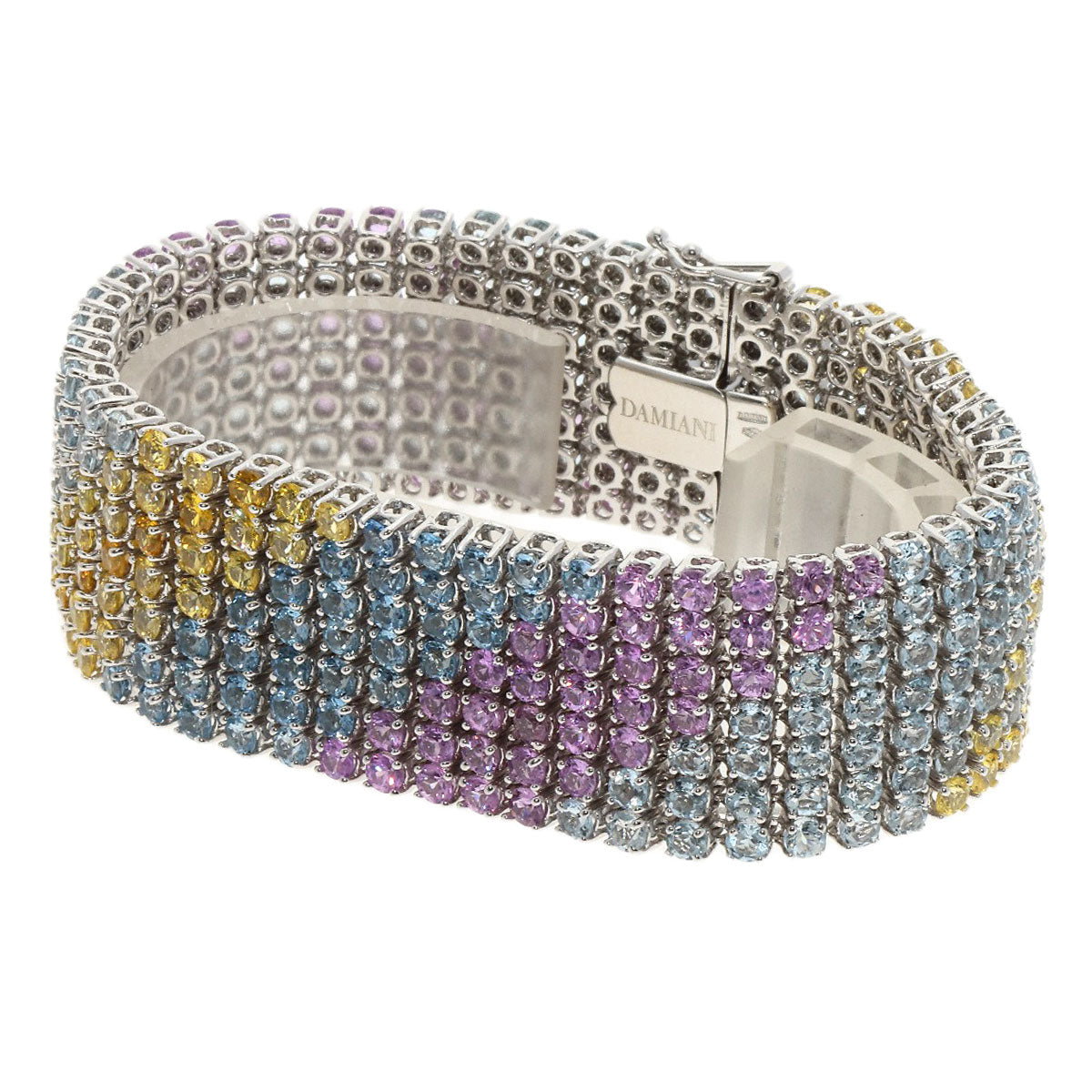 Damiani Sapphire Multicolor Bracelet K18 White Gold Ladies [Used]