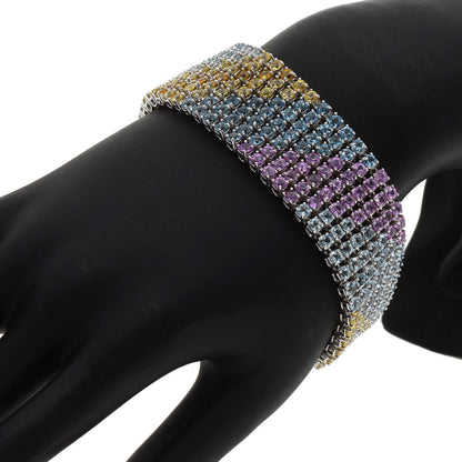 Damiani Sapphire Multicolor Bracelet K18 White Gold Ladies [Used]