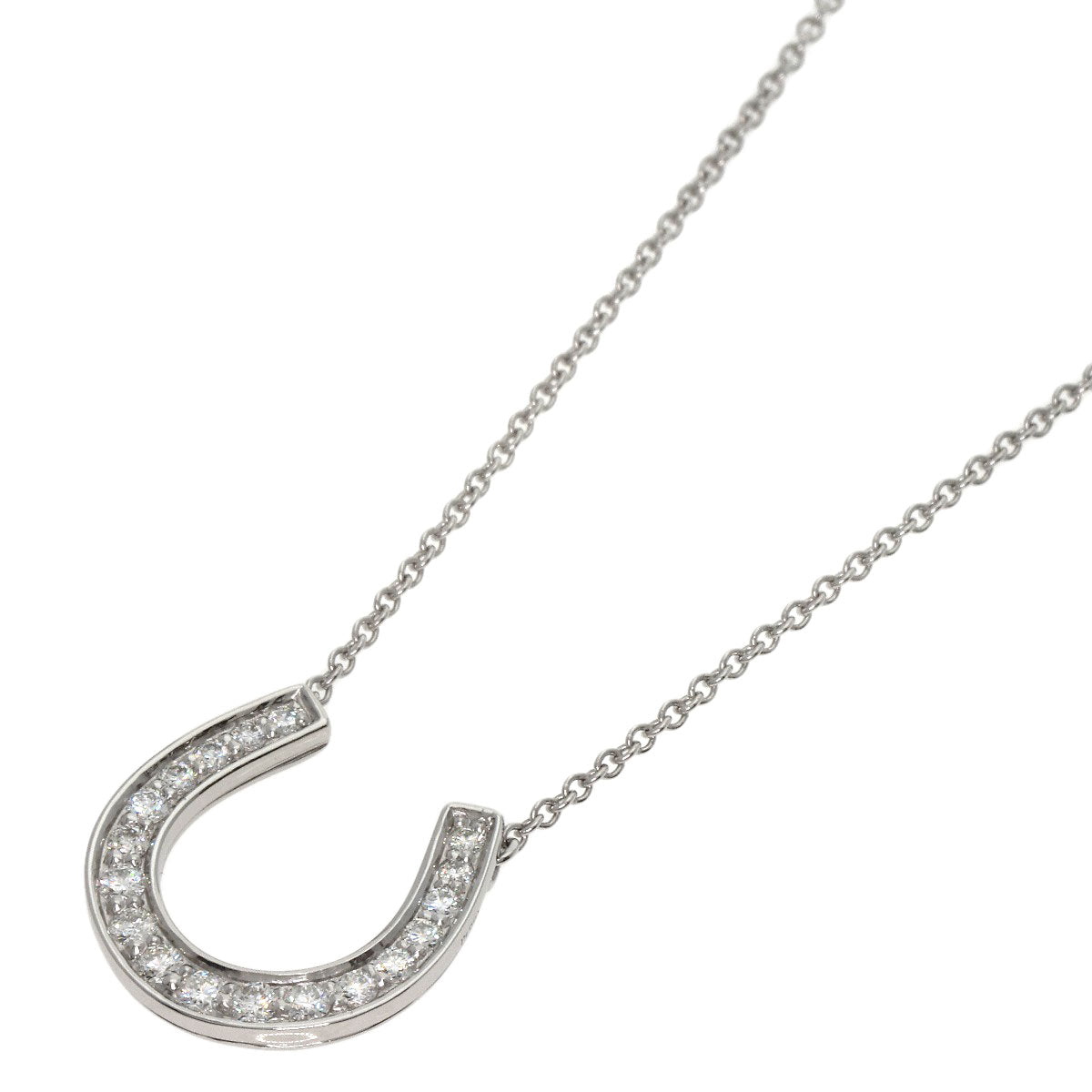 TIFFANY&Co.   Necklace Horseshoe Diamond Platinum PT950 Ladies