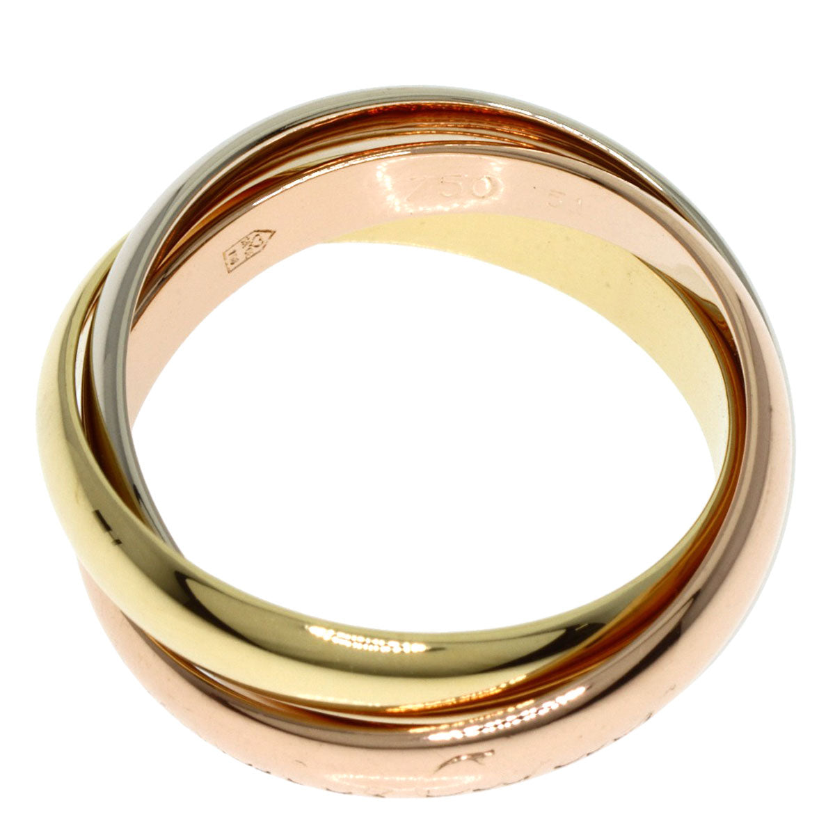 CARTIER   Ring Trinity #51 K18 Yellow Gold K18 White GoldLadies