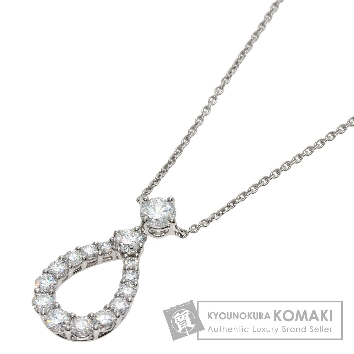 HARRY WINSTON Loop Pendant Extra Large Necklace Platinum PT950 Ladies [Used]