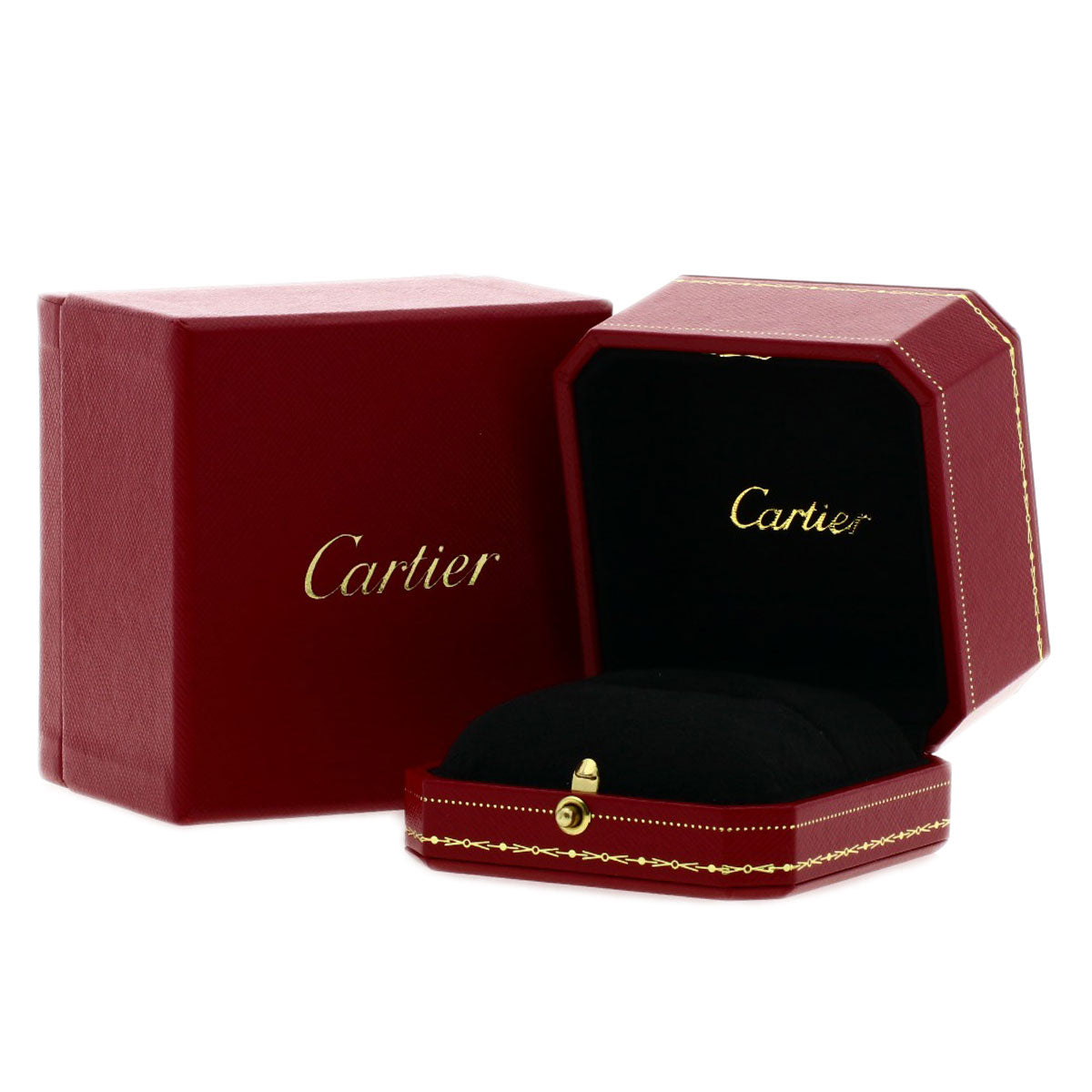 CARTIER   Ring mini love ring full Diamond #46 K18 White Gold Ladies