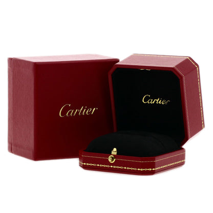 CARTIER   Ring mini love ring full Diamond #46 K18 White Gold Ladies