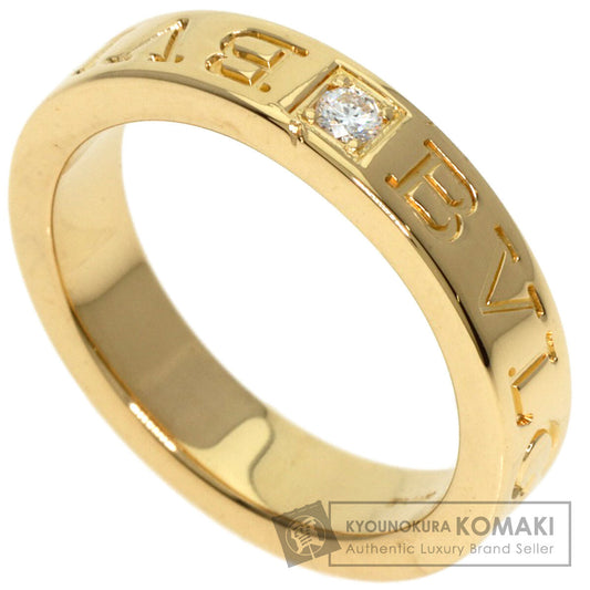 BVLGARI   Ring Double logo 1P Diamond K18 Yellow Gold Ladies