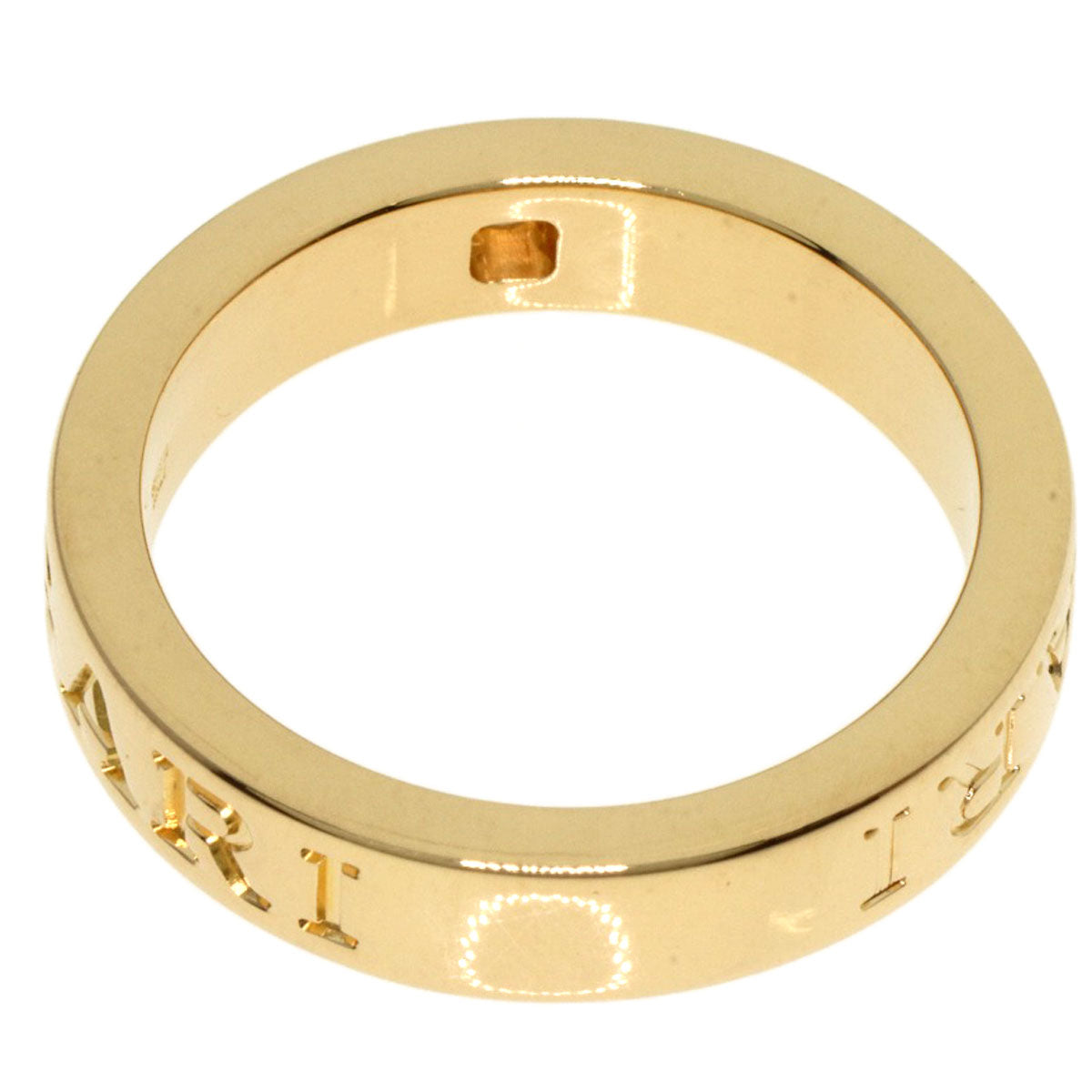 BVLGARI   Ring Double logo 1P Diamond K18 Yellow Gold Ladies