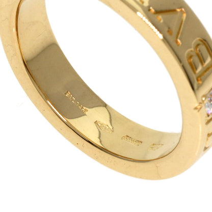 BVLGARI   Ring Double logo 1P Diamond K18 Yellow Gold Ladies