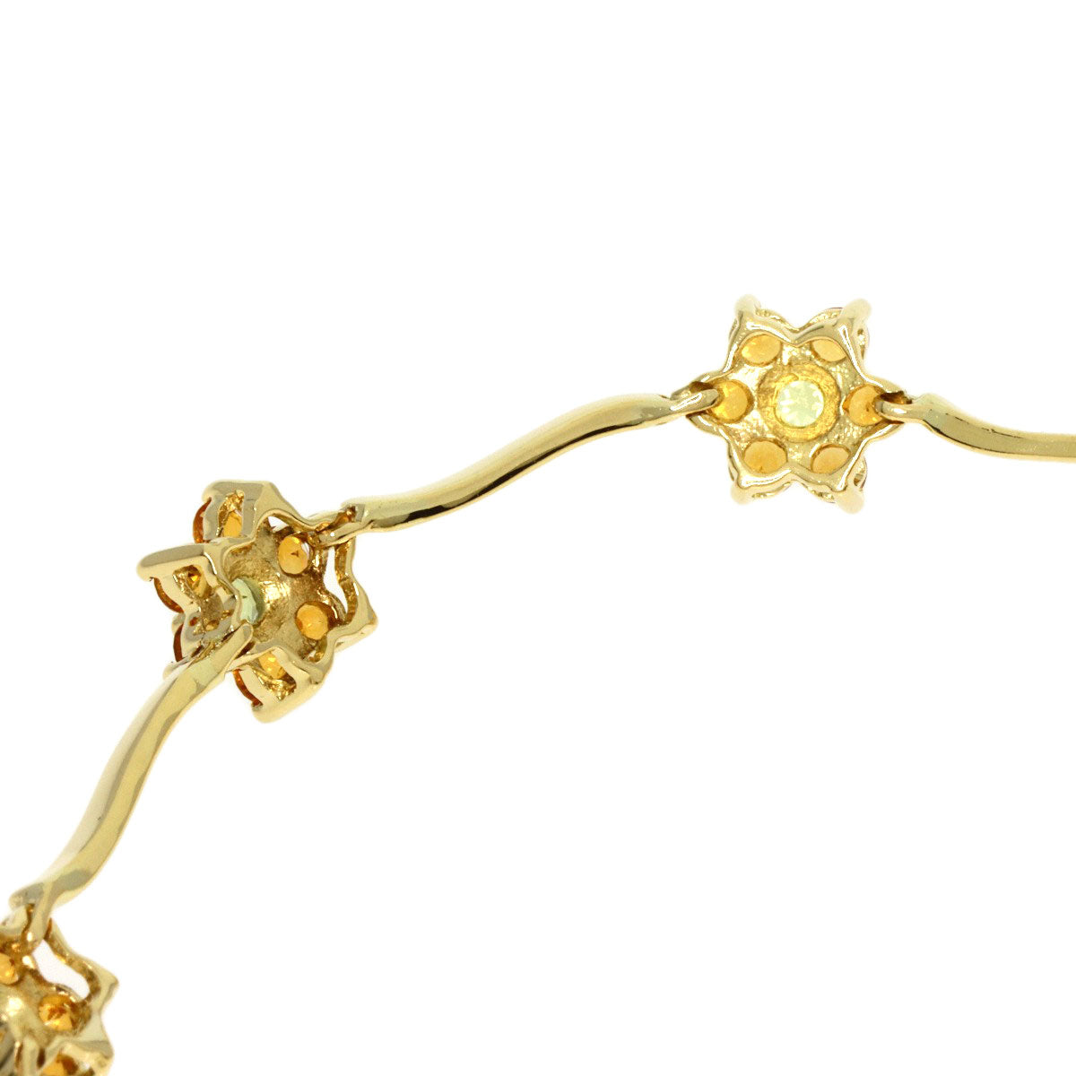 Ponte Vecchio   Bracelet Peridot Citrin K18 Yellow Gold Ladies