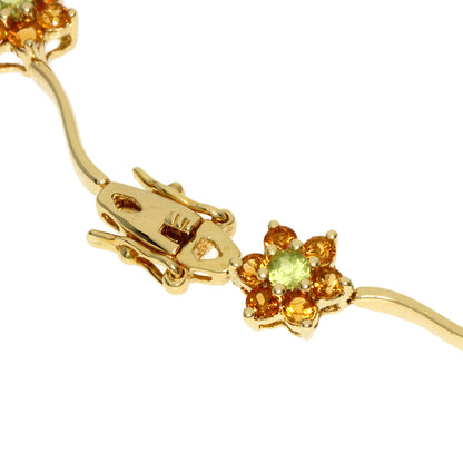 Ponte Vecchio Peridot Citrin Bracelet K18 Yellow Gold Ladies [Used]