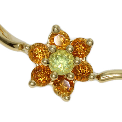 Ponte Vecchio Peridot Citrin Bracelet K18 Yellow Gold Ladies [Used]