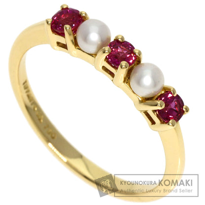 TIFFANY&Co.   Ring Pearl Pearl Ruby K18 Yellow Gold Ladies