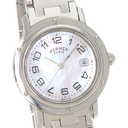 HERMES Clipper Nacre new buckle Watches CL6.410 Stainless Steel/Stainless Steel Boys