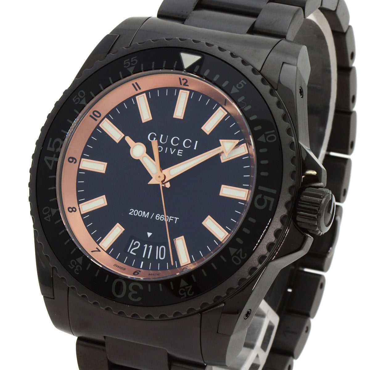 GUCCI Dive Watches YA136.2 Stainless Steel/Stainless Steel mens