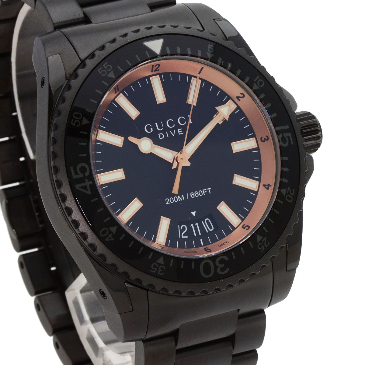 GUCCI Dive Watches YA136.2 Stainless Steel/Stainless Steel mens