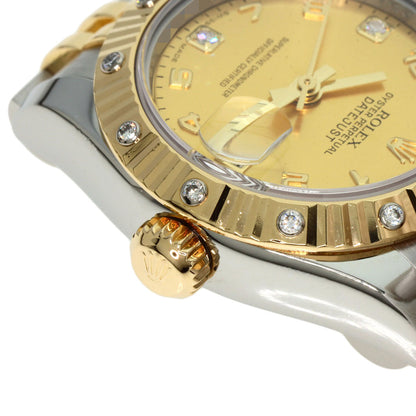 ROLEX Datejust 2P Diamond Gold Dust Watches 179313 Stainless Steel/SSxK18YG Ladies