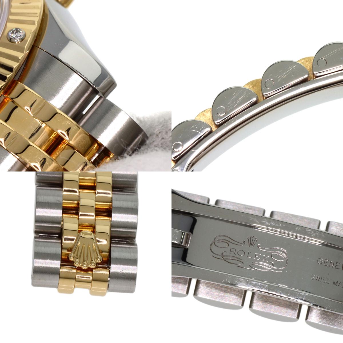 ROLEX Datejust 2P Diamond Gold Dust Watches 179313 Stainless Steel/SSxK18YG Ladies