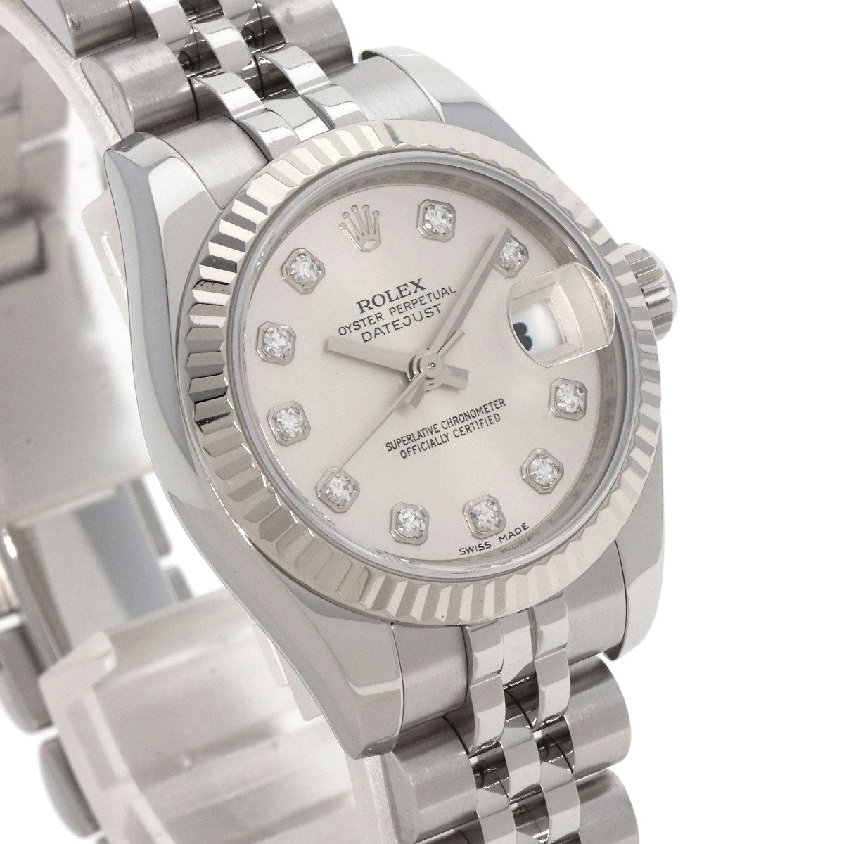 ROLEX DATEJUST 10P Diamond Watches 179174G Stainless Steel/Stainless Steel Ladies