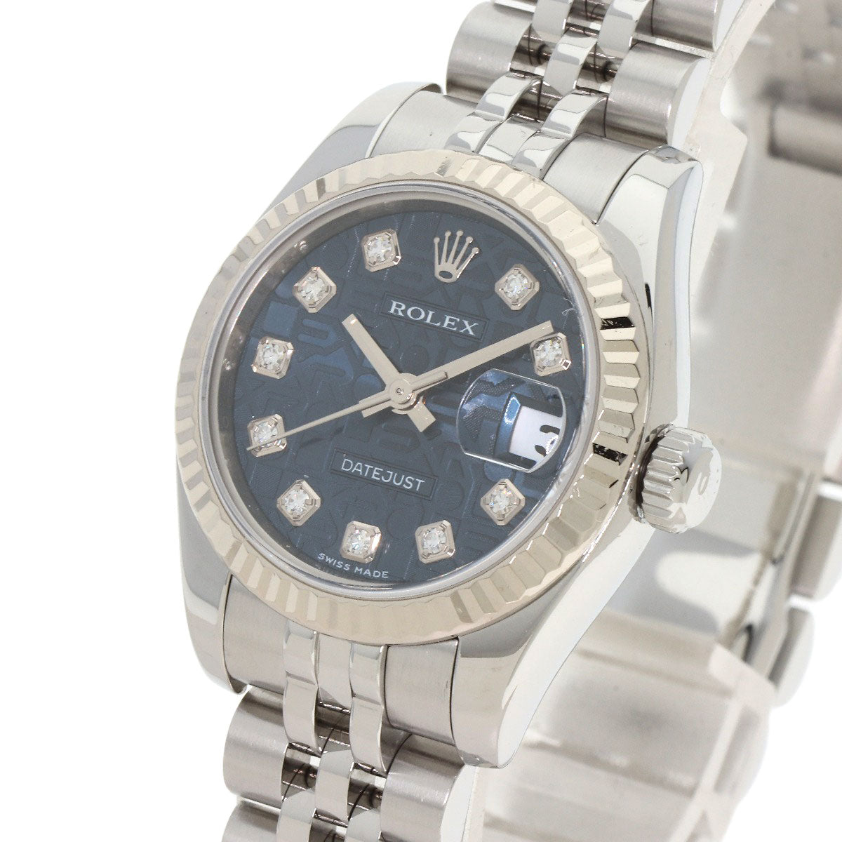 ROLEX DATEJUST 10P Diamond Watches 179174G Stainless Steel/Stainless Steel Ladies