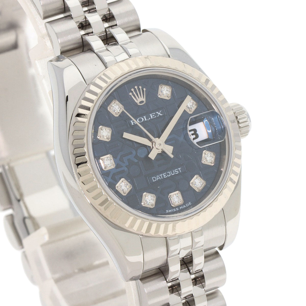ROLEX DATEJUST 10P Diamond Watches 179174G Stainless Steel/Stainless Steel Ladies