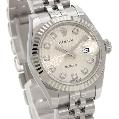 ROLEX DATEJUST 10P Diamond Watches 179174G Stainless Steel/Stainless Steel Ladies