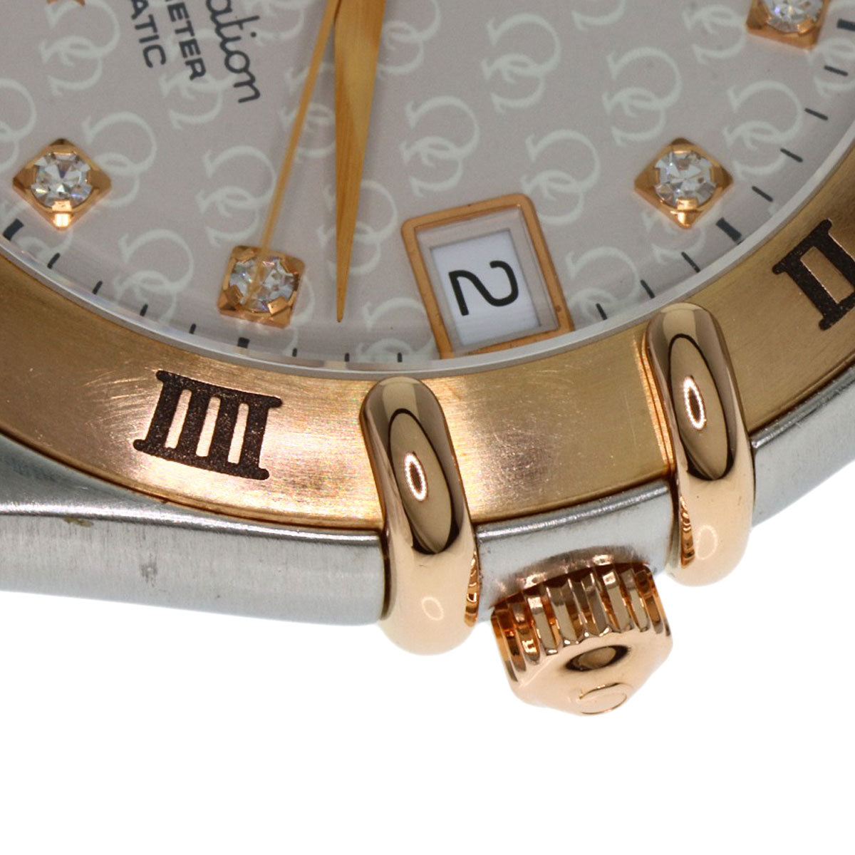 OMEGA Constellation 11P Diamond 50th Anniversary Model Watches 1304.35 Stainless Steel/SSxK18PG mens