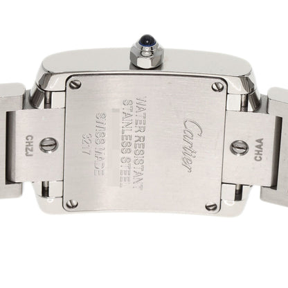 CARTIER Tank Francaise SM Diamond Watches W4TA0008 Stainless Steel/Stainless Steel Ladies