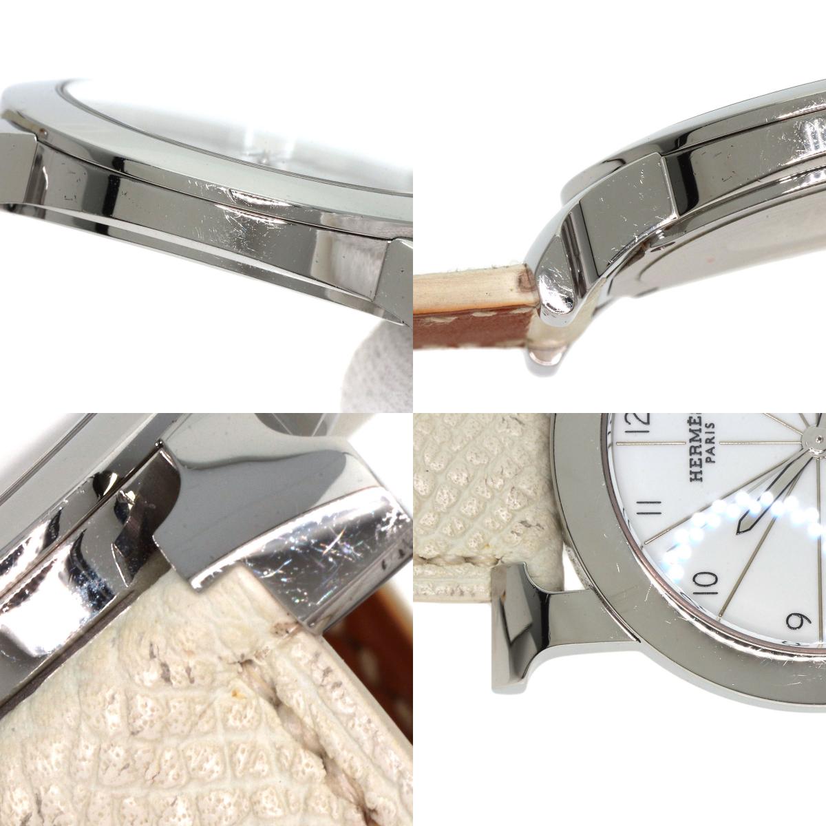 HERMES H watch Rondo Watches HR1.510 Stainless Steel/Leather Ladies