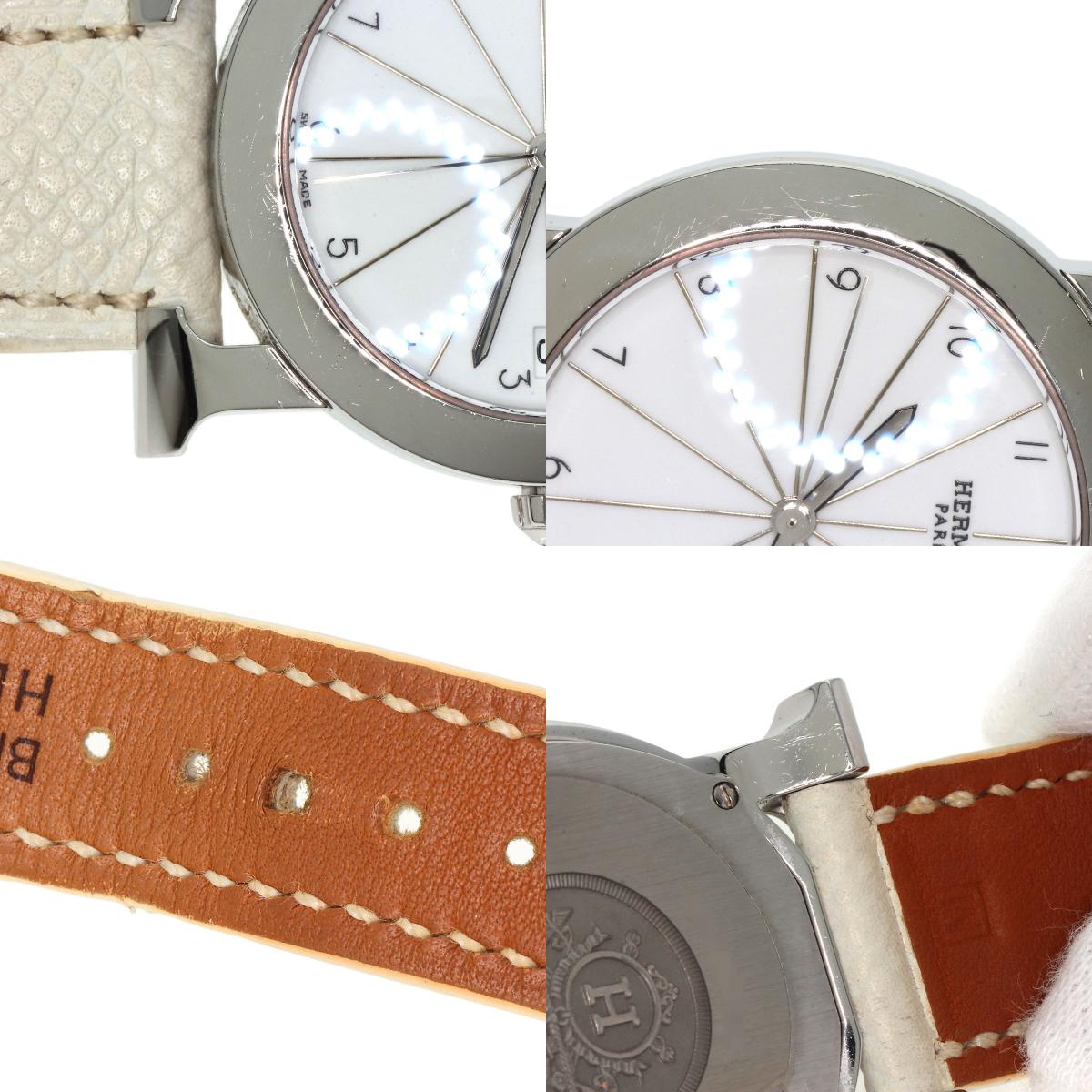 HERMES H watch Rondo Watches HR1.510 Stainless Steel/Leather Ladies