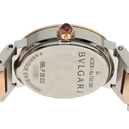 BVLGARI BVLGARI BVLGARI 12P Diamond Watches BBLP26SG Stainless Steel/SSxK18PG Ladies