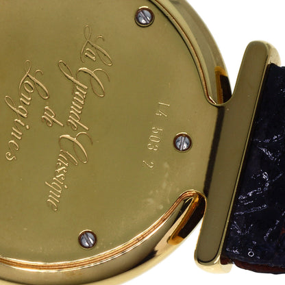 LONGINES Grand classic Watches L4.503.2 Gold Plated/Leather unisex