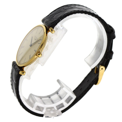 LONGINES Grand classic Watches L4.503.2 Gold Plated/Leather unisex