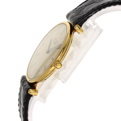 LONGINES Grand classic Watches L4.503.2 Gold Plated/Leather unisex