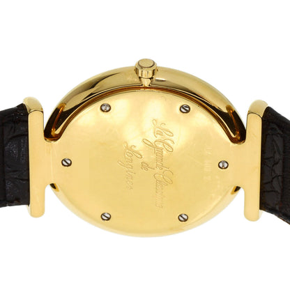 LONGINES Grand classic Watches L4.503.2 Gold Plated/Leather unisex