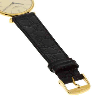 LONGINES Grand classic Watches L4.503.2 Gold Plated/Leather unisex